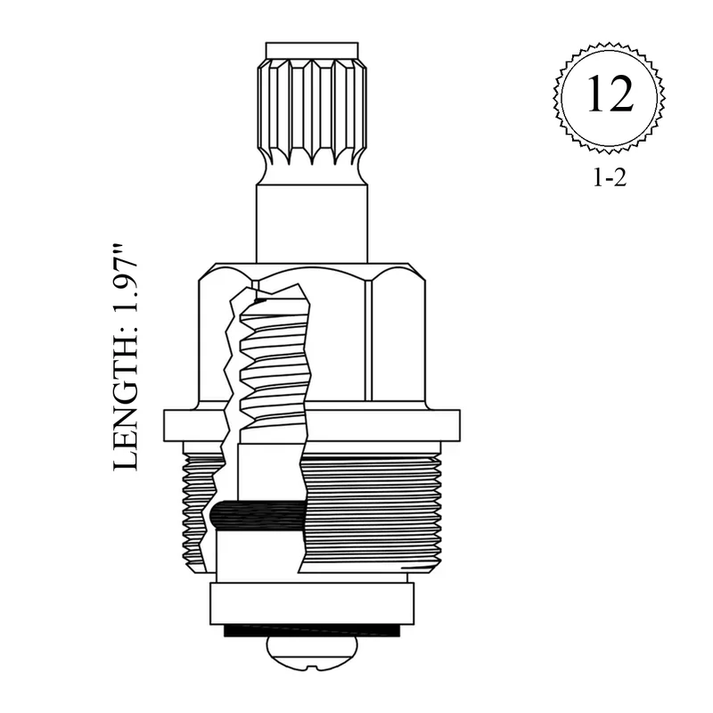 Urrea LF458401 Replacement Stem Unit