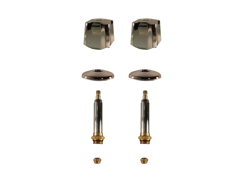 2-Valve Rebuild Kit for Kohler, Knob Handles with 404201 Stems