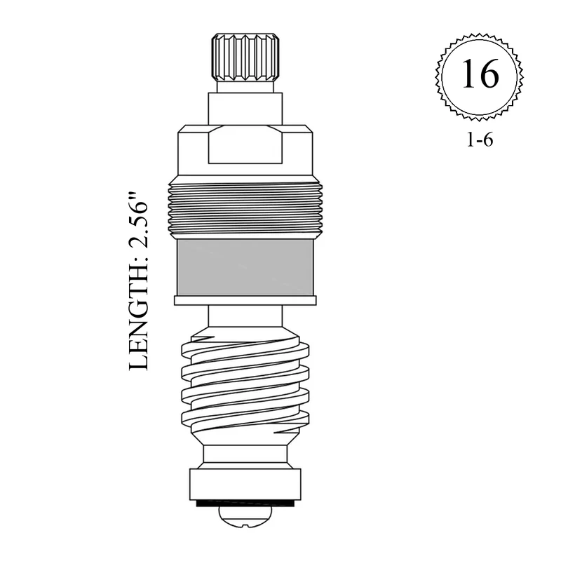 Central Brass SU-2127-R Replacement Stem Unit