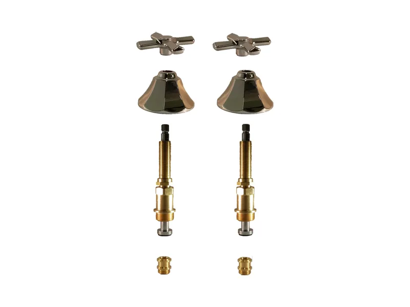 2-Valve Rebuild Kit for Briggs, Cross Handles with 417901 Stems (BR122)