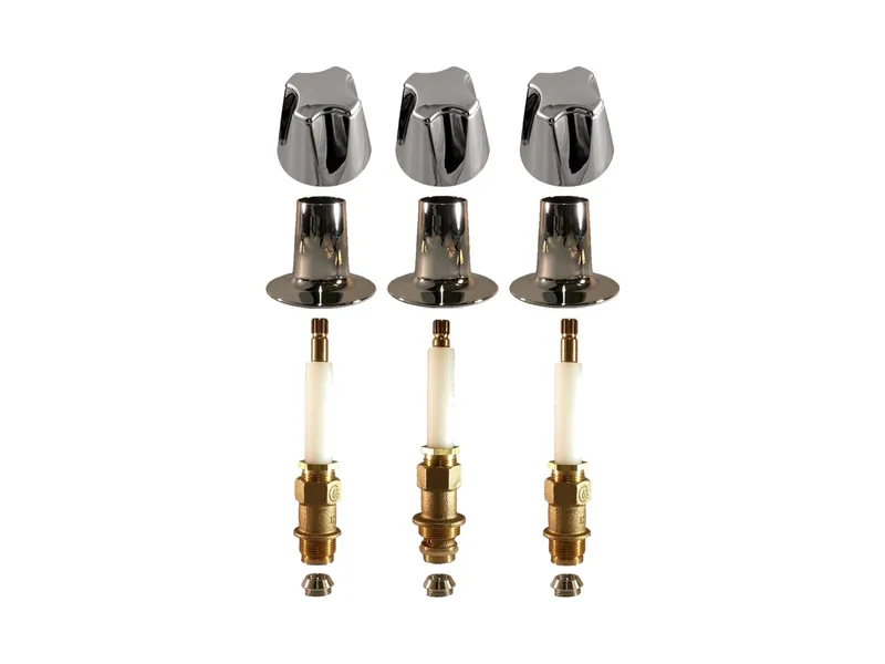 3-Valve Rebuild Kit for Pfister, Knob Handles with 421601 Stems (PP423)