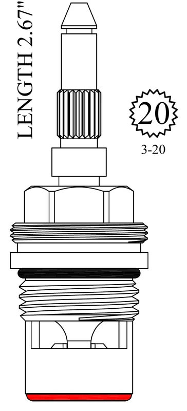 Aquabrass CA10298 Replacement Ceramic Disc Unit