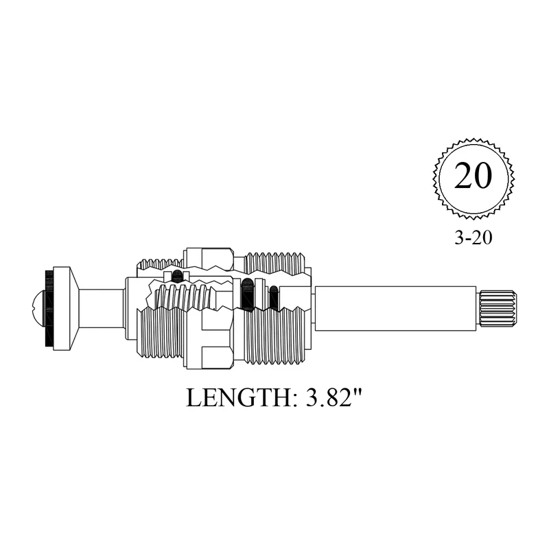 Eljer 403232 Replacement Non-Rising Unit