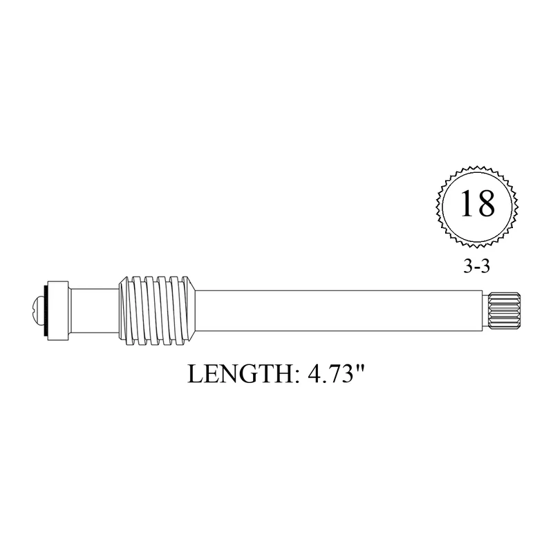 Briggs 6336 Replacement Stem Only