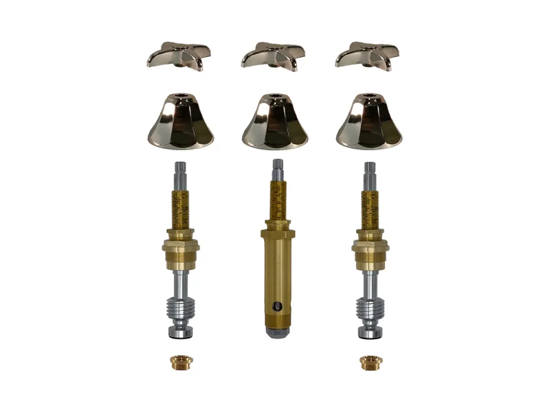 3-Valve Rebuild Kit for Wolverine Brass, Cross Handles