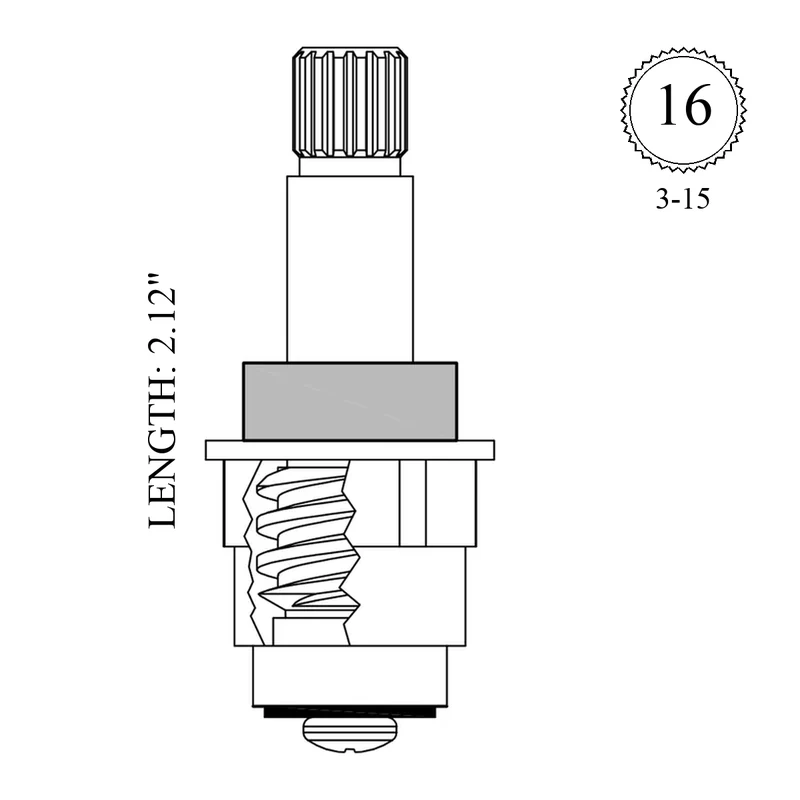 Eljer LF460091 Replacement Stem Unit