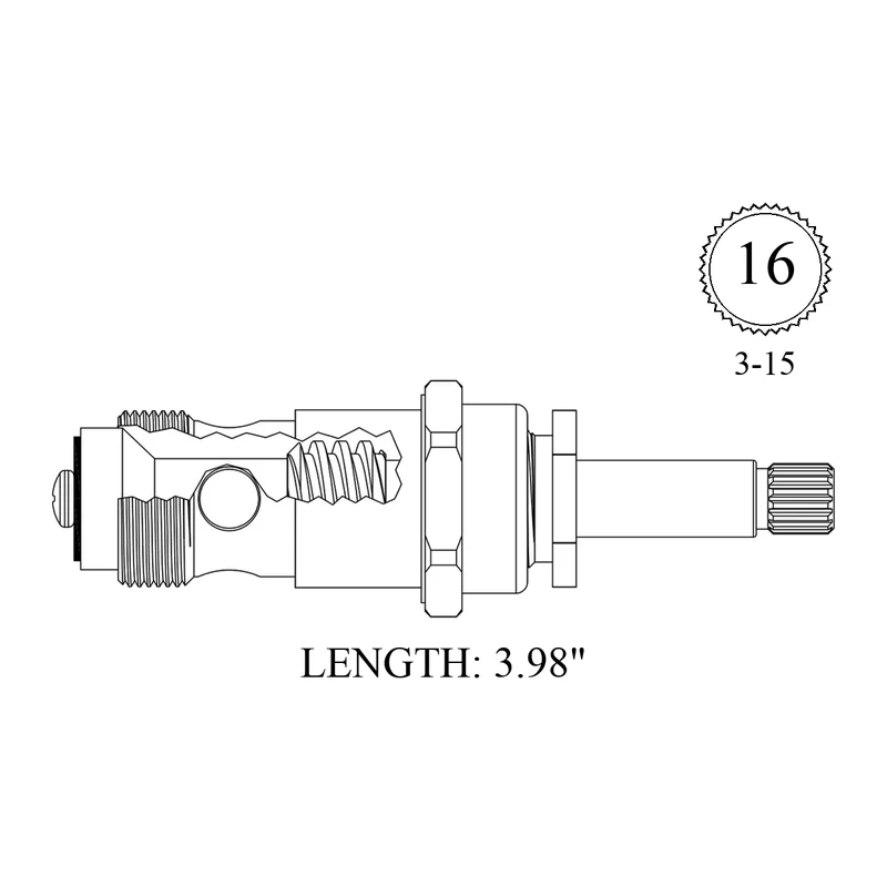 Eljer 430251 Replacement Diverter Stem