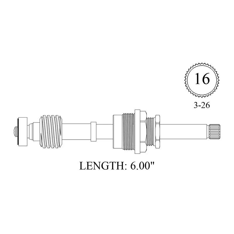 Wolverine Brass 426201 Replacement Stem Unit