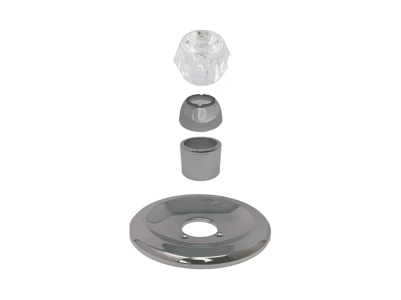 Trim Kit for Delta, Acrylic Handles (DE301-TRIM-BN)