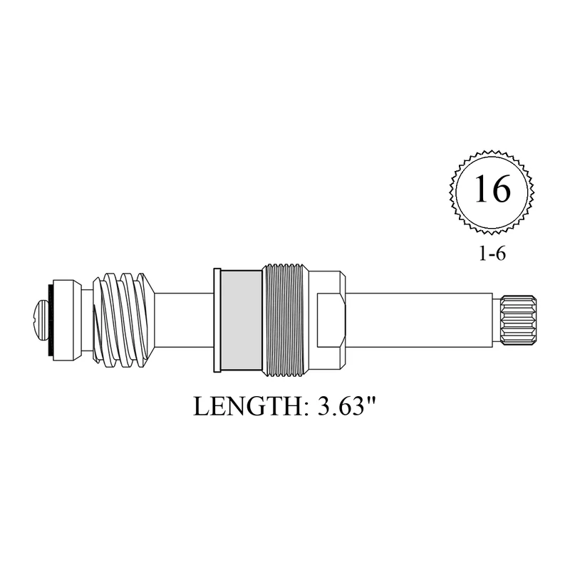 Central Brass SU-1994 Replacement Stem Unit
