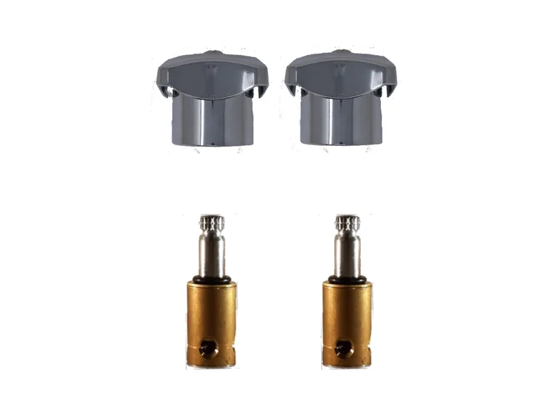 2-Valve Rebuild Kit for Kohler, Knob Handles with LF460052-B Stems (KO222)