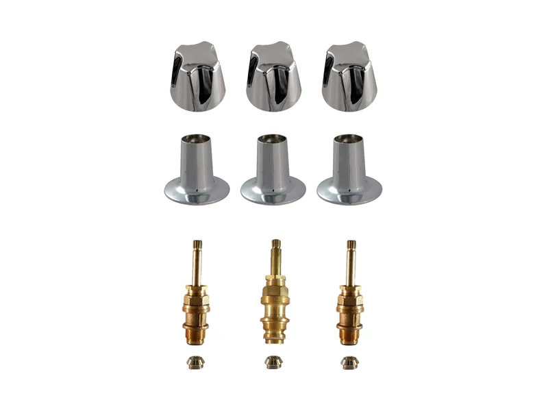 3-Valve Rebuild Kit for Pfister, Knob Handles with 405101 Stems (PP213)