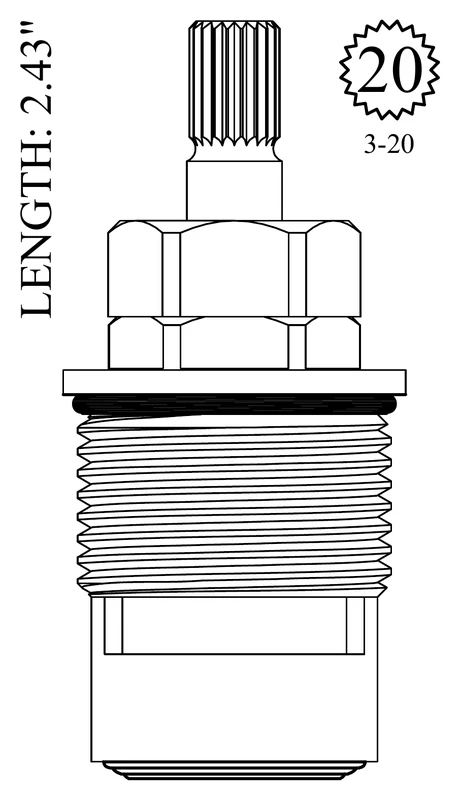 Sherle Wagner 401581 Replacement Ceramic Disc Unit