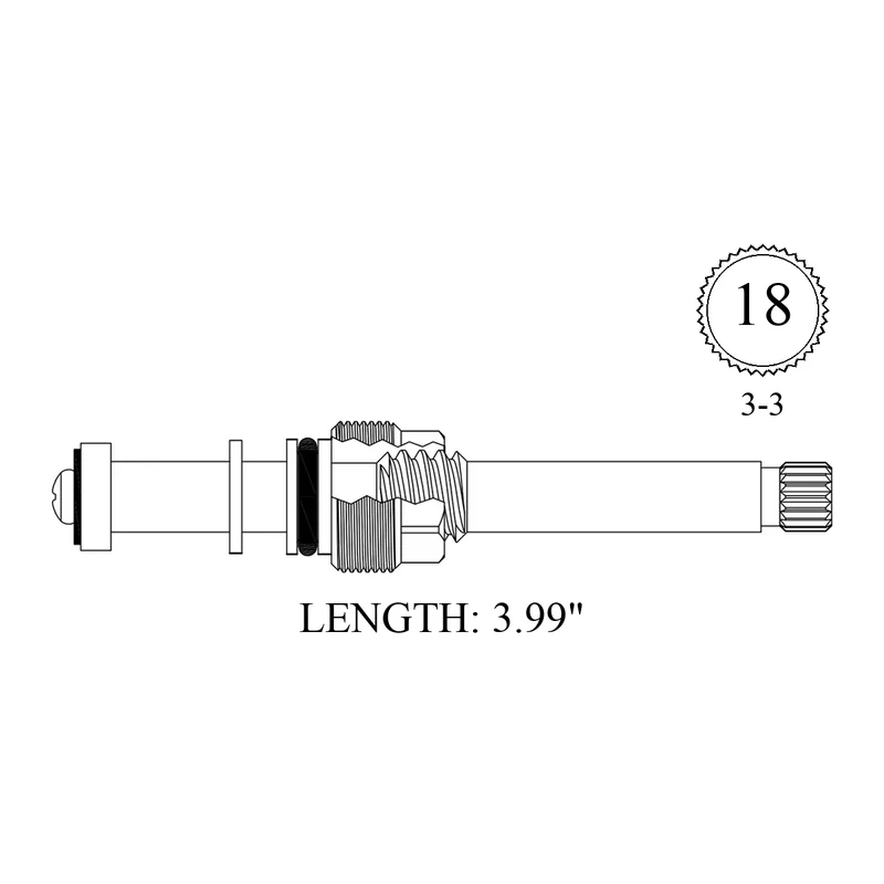 Briggs DIV10623 Replacement Stem Unit
