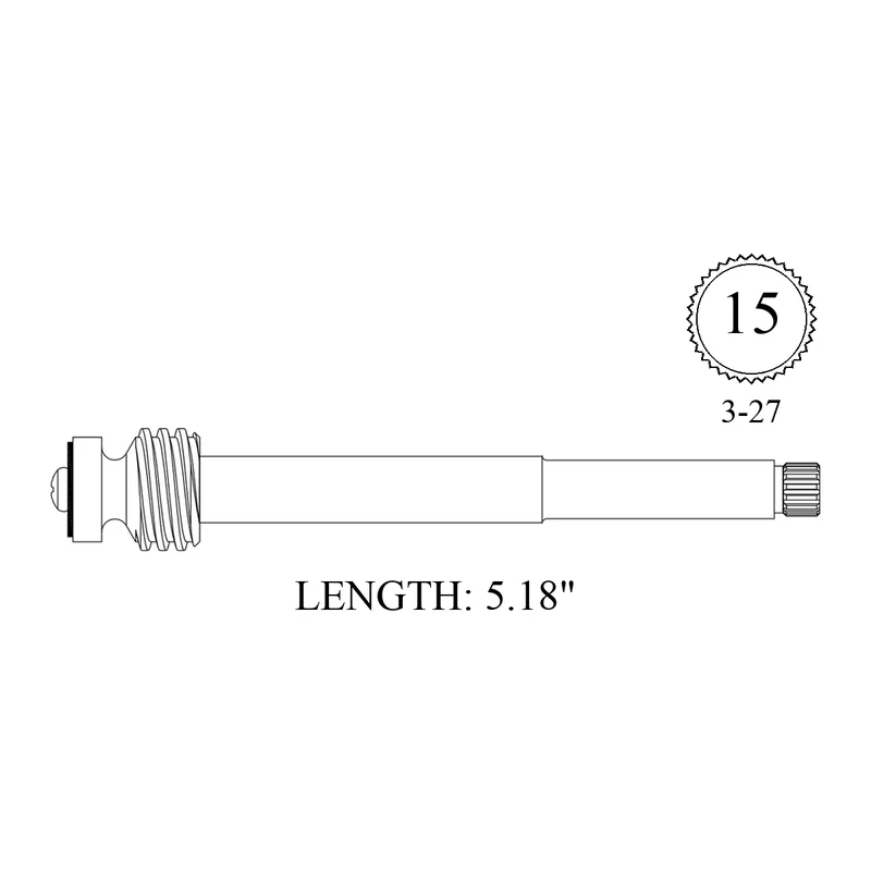Wolverine Brass 215921 Replacement Stem Only