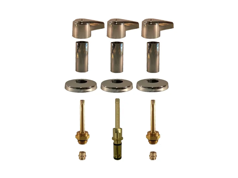 3-Valve Rebuild Kit for Indiana Brass, Lever Handles