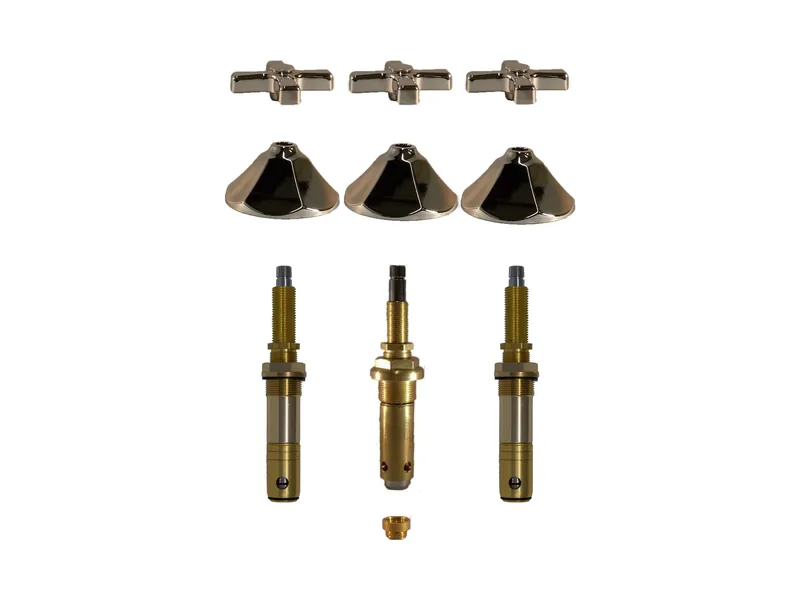 3-Valve Rebuild Kit for American Standard, Cross Handles with 425511 Stems