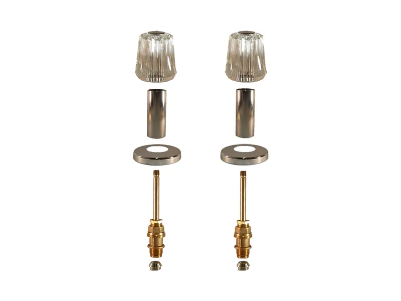 2-Valve Rebuild Kit for Pfister, Acrylic Handles with 421611 Stems (PP132)