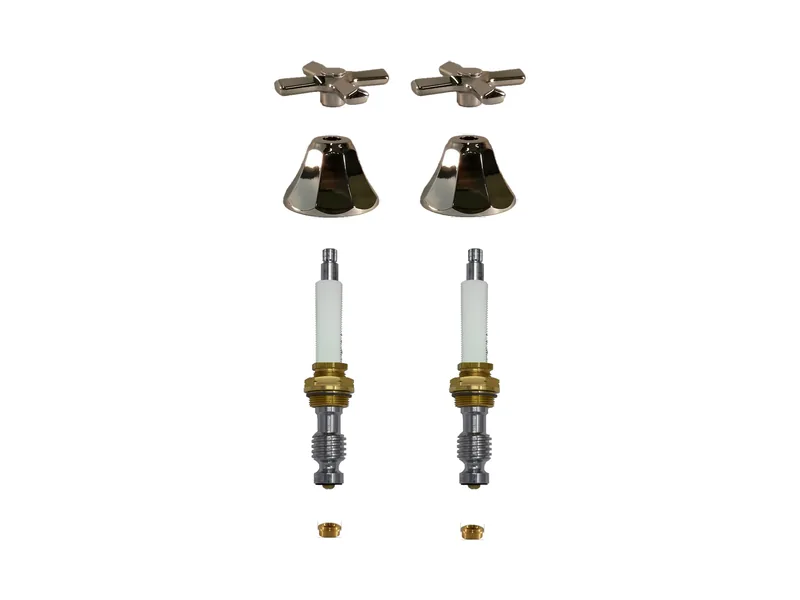2-Valve Rebuild Kit for Crane, Cross Handles with 425601 Stems