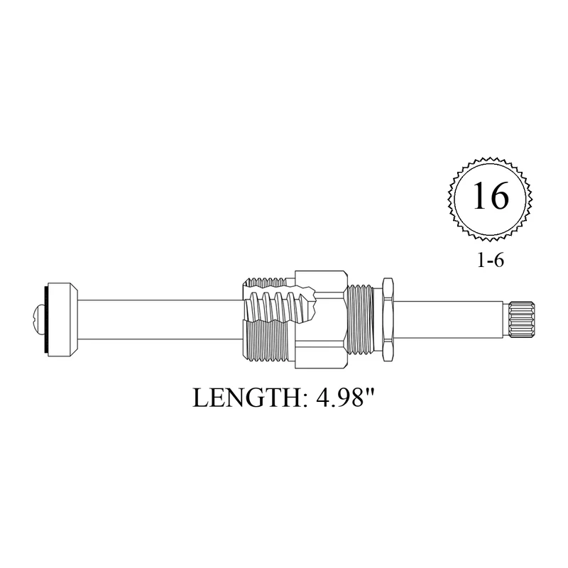 Phylrich 415541-CP Replacement Stem Unit
