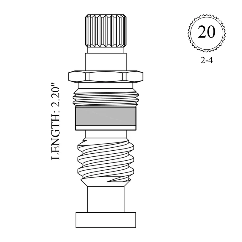 Speakman 03-0257 Replacement Stem Unit