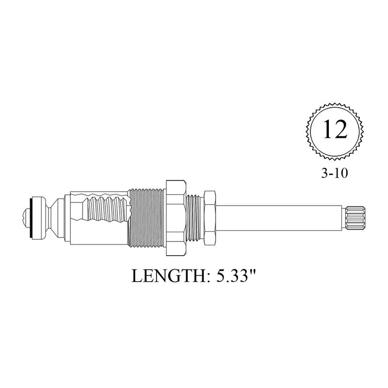 Crane 418621 Replacement Stem Unit