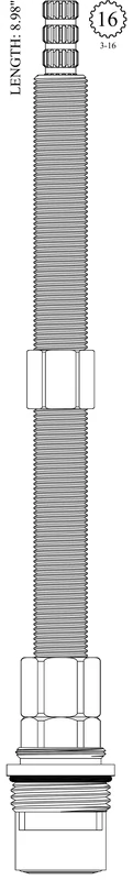 California Faucets EXT-W-75-RTC Replacement Ceramic Disc Unit