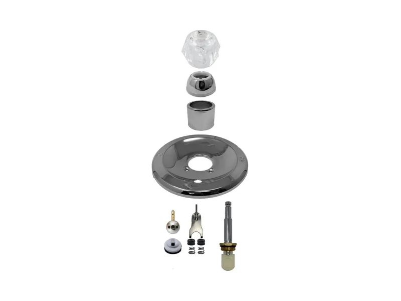 Single Valve Rebuild Kit for Delta, Acrylic Handles with DE1-212SS Cartridge (DE291)
