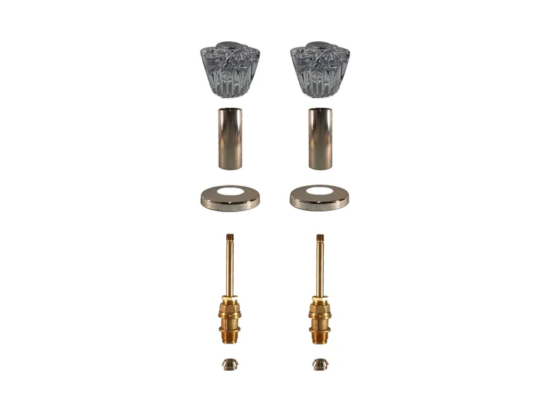 2-Valve Rebuild Kit for Pfister, Acrylic Handles with 421611 Stems (PP302)