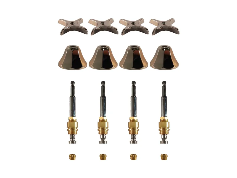 4-Valve Rebuild Kit for Savoy, Cross Handles