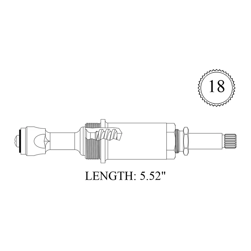 Briggs 433712 Replacement Diverter Stem