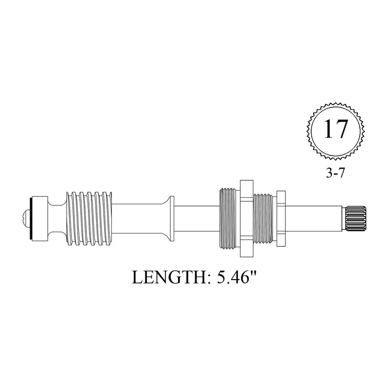 Empire Brass 420701 Replacement Stem Unit