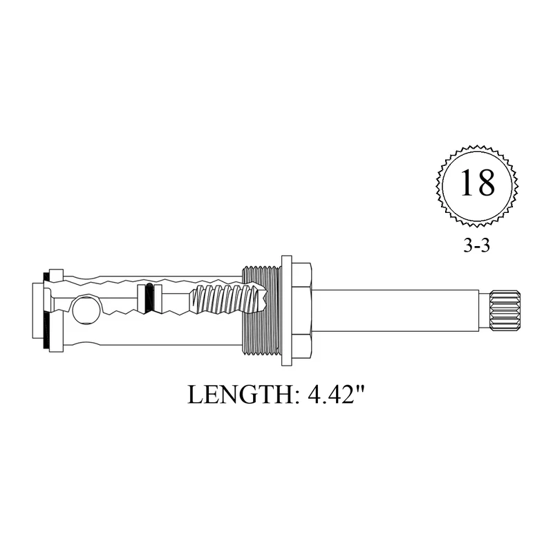 Briggs DIV10740 Replacement Stem Unit