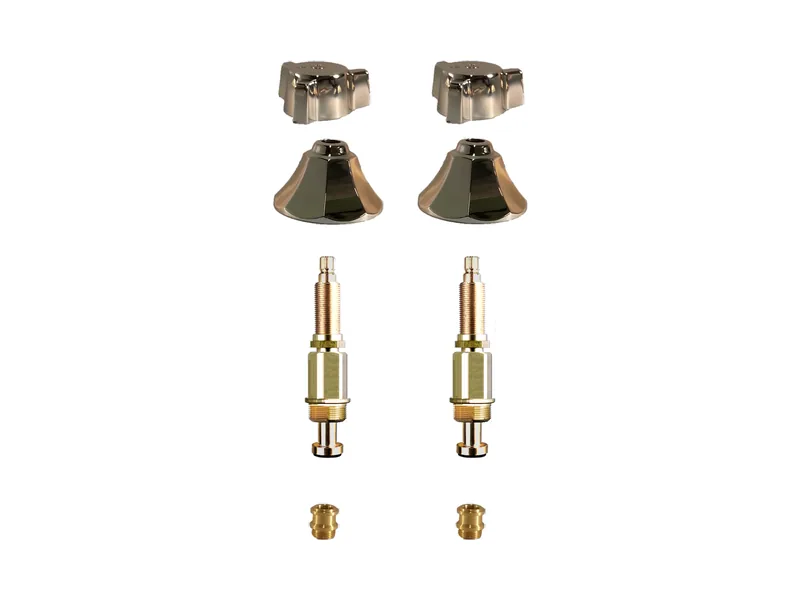 2-Valve Rebuild Kit for Briggs, Cross Handles with 411201 Stems