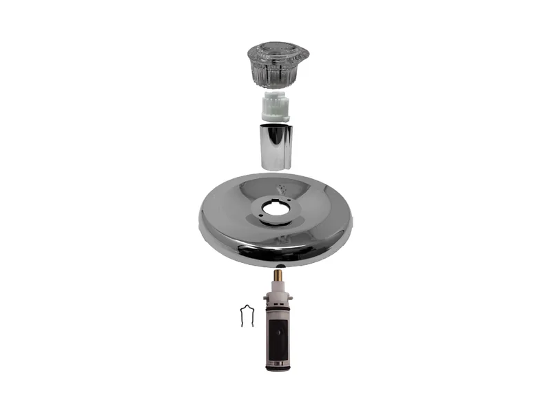 Single Valve Rebuild Kit for Moen, Acrylic Handles with MO21306 Cartridge (MO121)