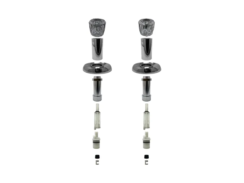 2-Valve Rebuild Kit for Valley, Acrylic Handles with VA12249 Stems