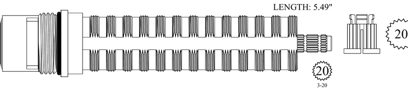 Dornbracht 9090031270090 Replacement Ceramic Disc Unit