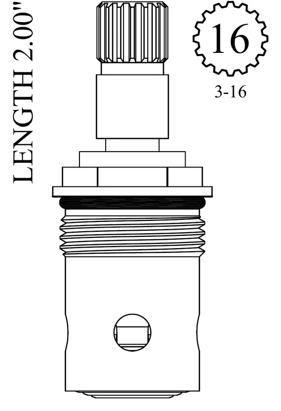 Pegasus PP0106QH-CH Replacement Ceramic Disc Unit