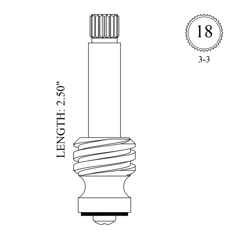 Briggs 2779 Replacement Stem Only