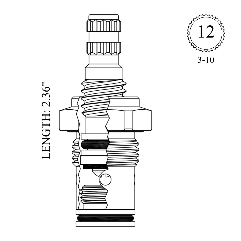 Perlick 43161 Replacement Stem Unit
