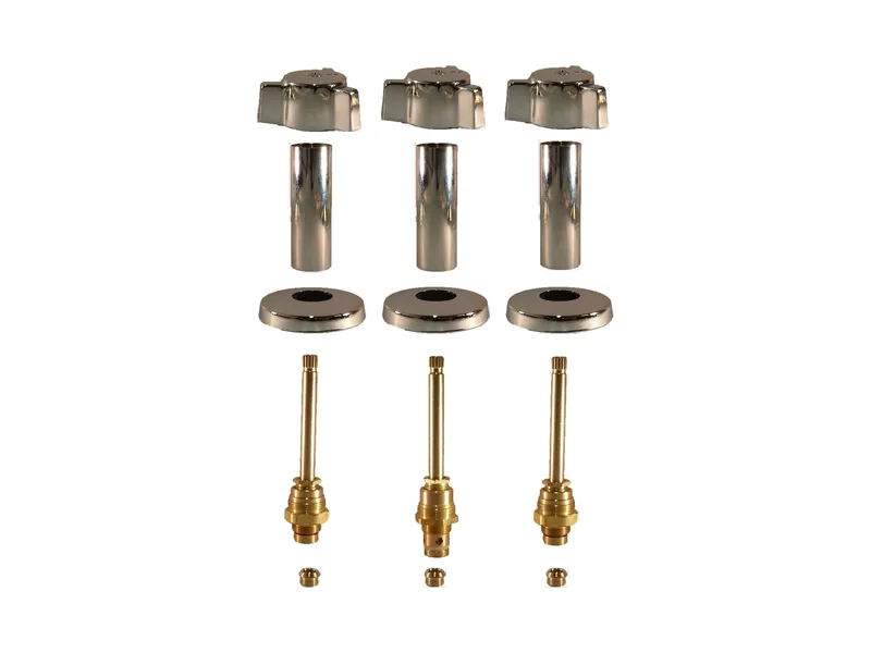 3-Valve Rebuild Kit for Eljer, Cross Handles with 407801 Stems