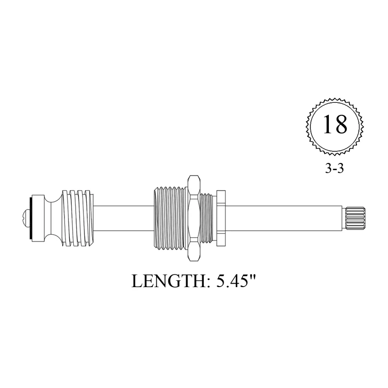 Briggs 6011 Replacement Stem Unit