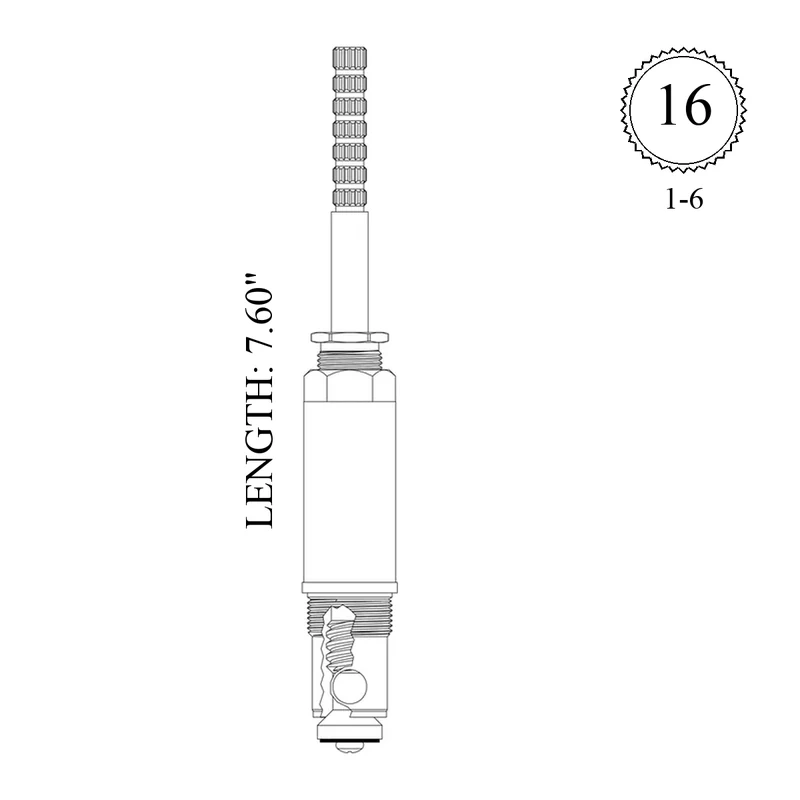 Phylrich 439681 Replacement Diverter Stem