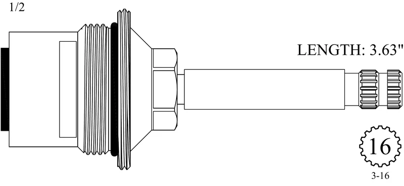 Barber Wilson 403572 Replacement Ceramic Disc Unit