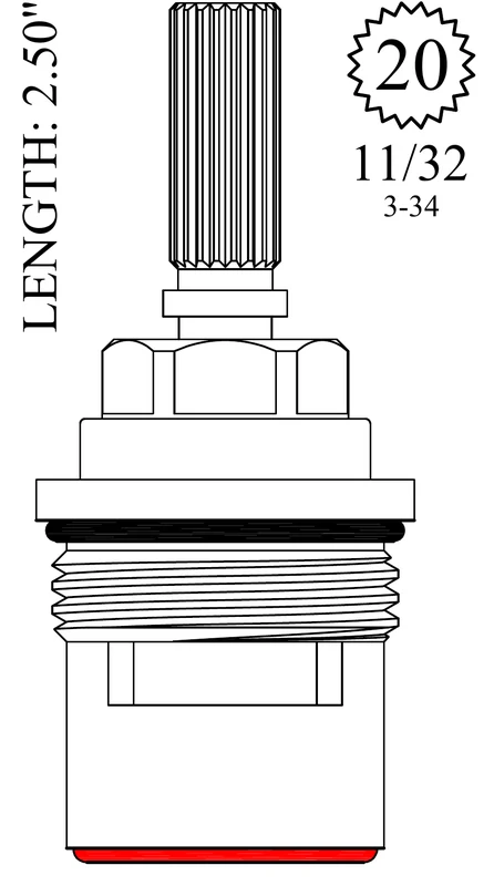 500.368 Replacement Ceramic Disc Unit