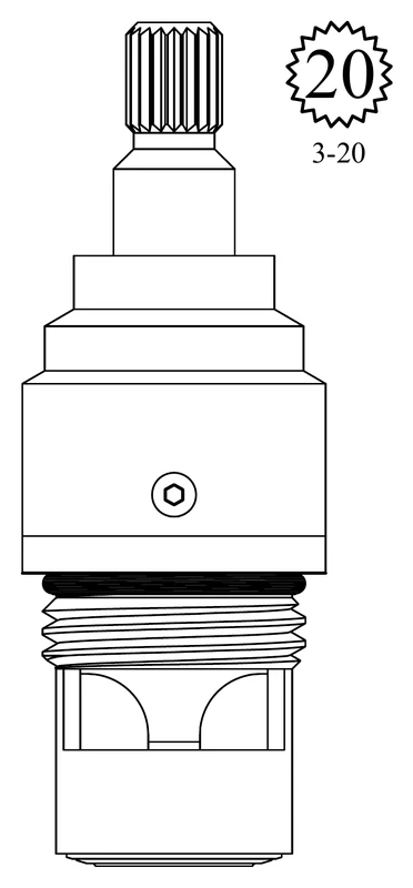 Milwaukee Faucets LF463941 Replacement Ceramic Disc Unit