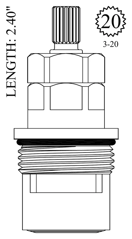 Sherle Wagner 401381 Replacement Ceramic Disc Unit