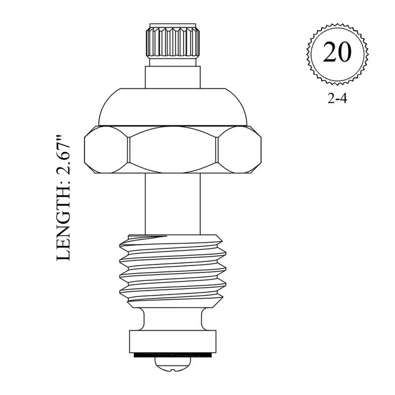 T&S Brass LF465181 Replacement Stem Unit