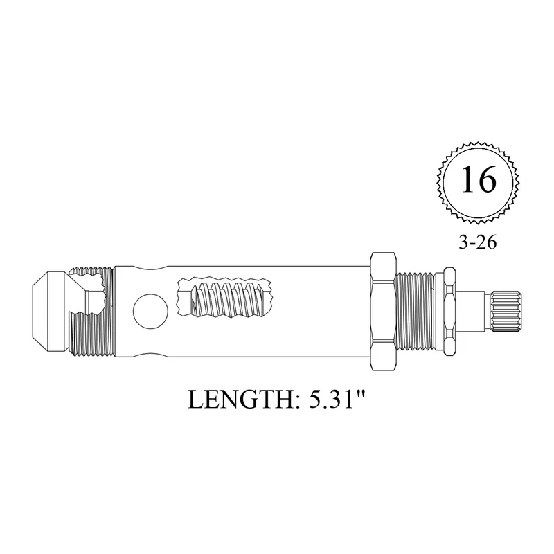 Wolverine Brass 433381 Replacement Diverter Stem