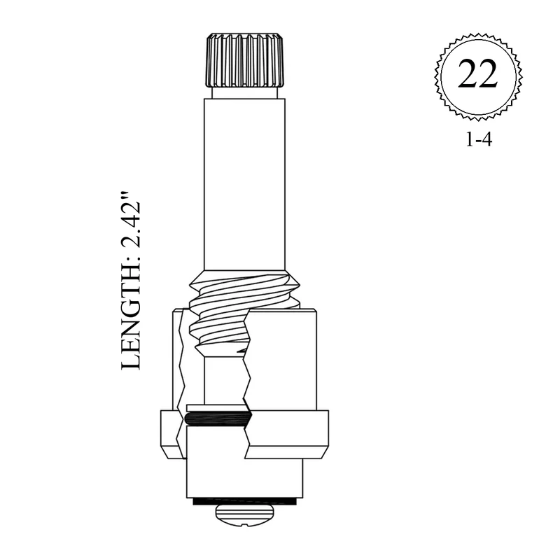 American Standard 703-24 Replacement Stem Unit
